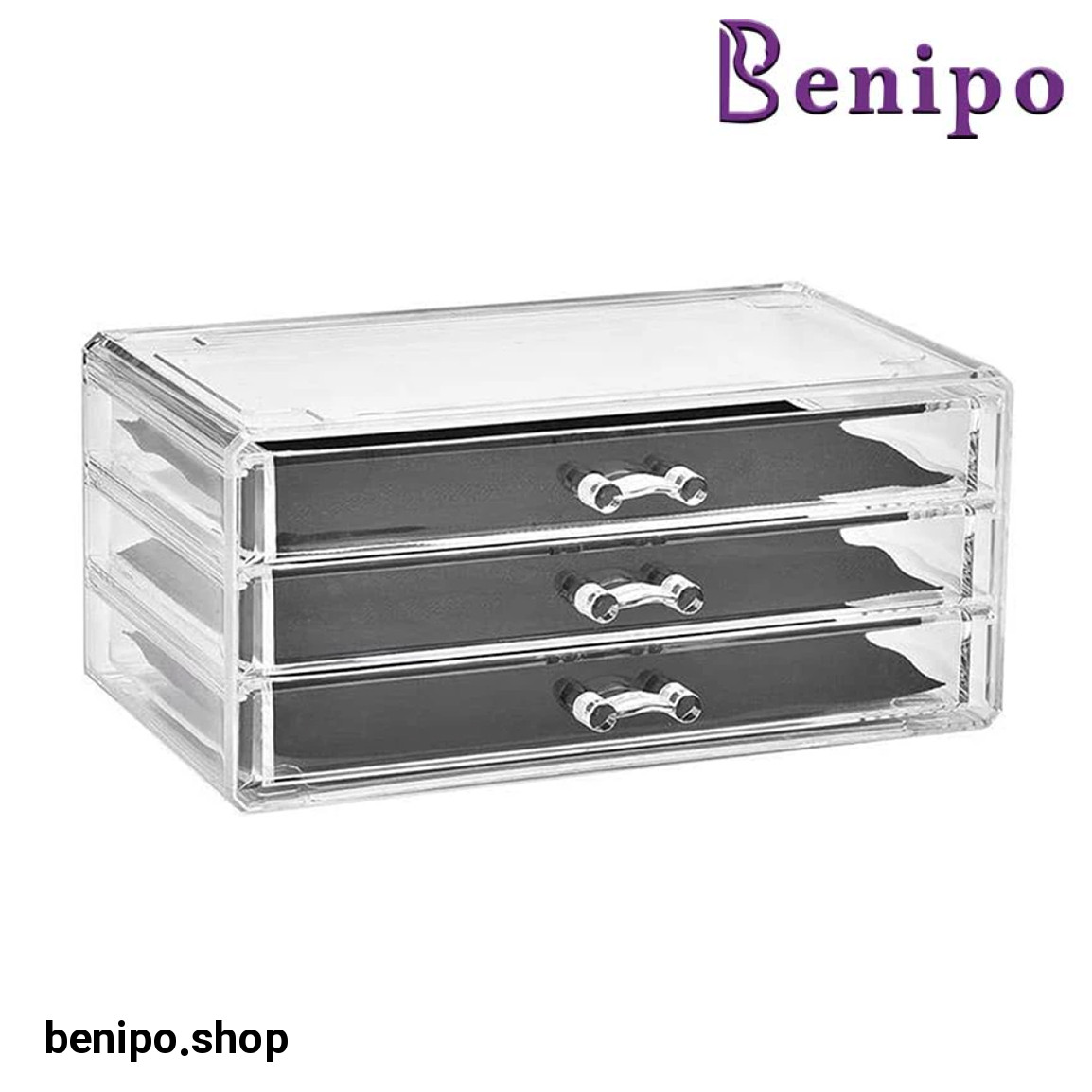 استند آرایشی سه کشو نیلوشاپ مدل 002