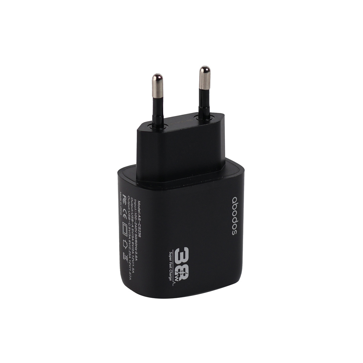 شارژر دیواری مدل AS CS236KIT به همراه کابل Type C