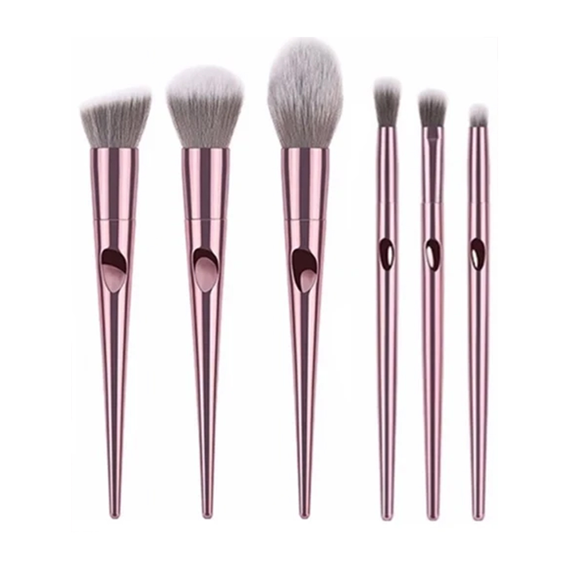 ست براش آرایشی مدل Complete Silk بسته 6 عددی