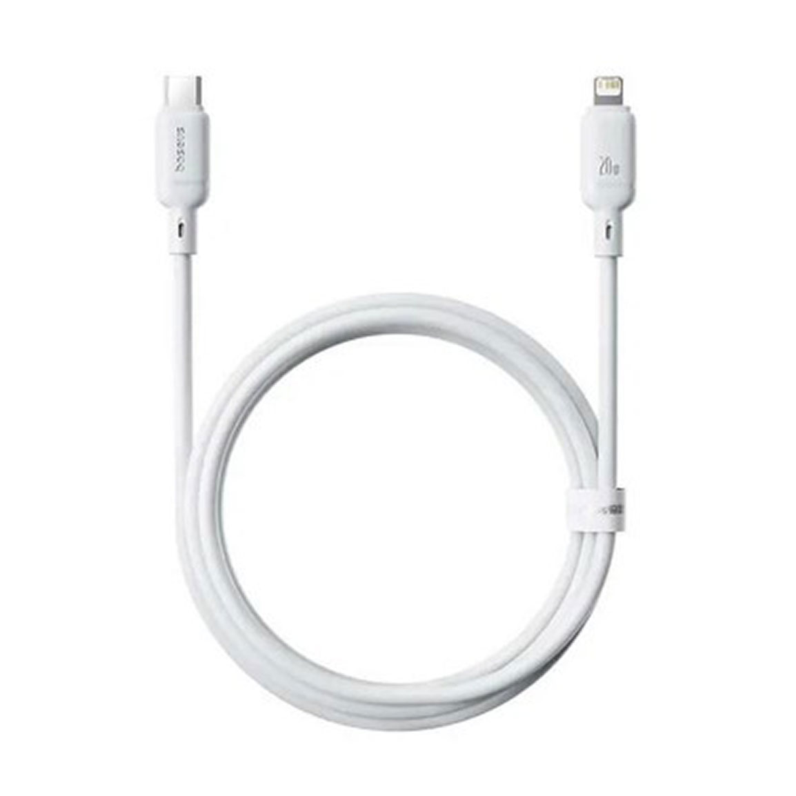 کابل شارژ سریع USB-C به Lightning سری Silky با توان 20 وات و طول 1 متر