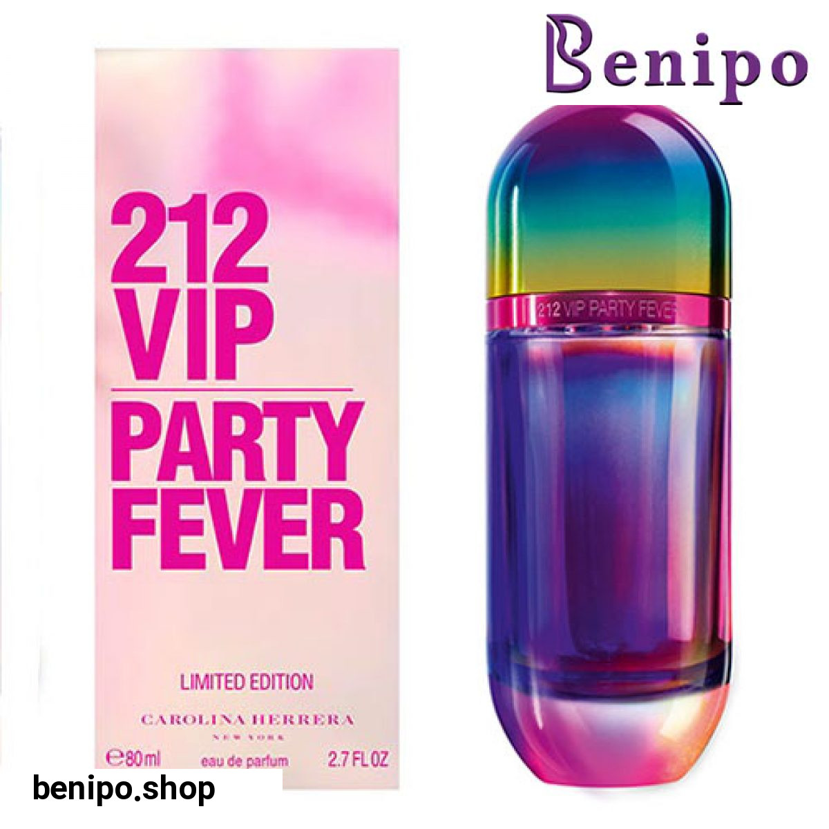 ادو پرفیوم زنانه کارولینا هررل مدل 212 Vip Party Fever حجم 80 میل