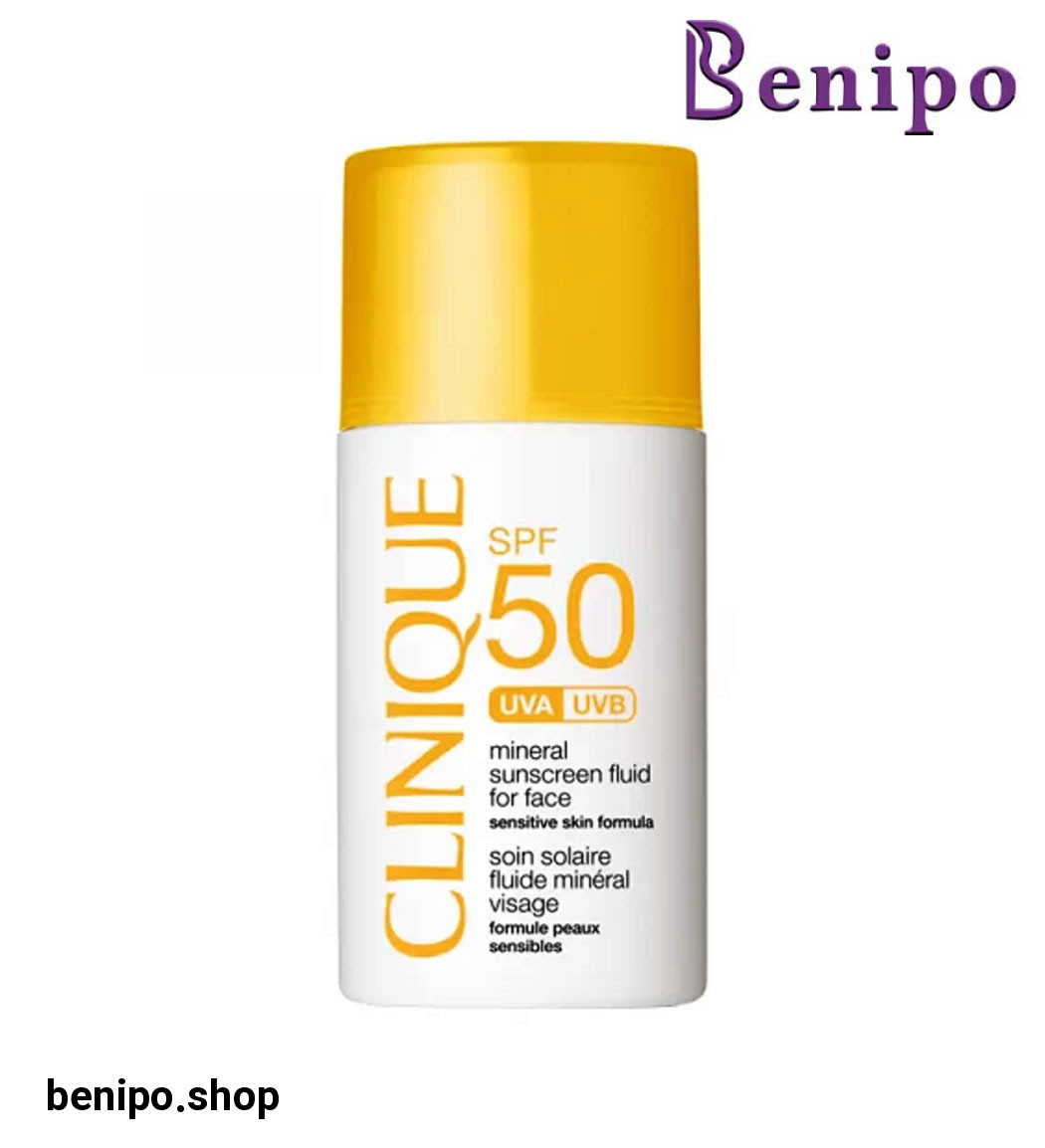 فلوئید ضد آفتاب دارای spf 50 مدل Mineral حجم 30 میل