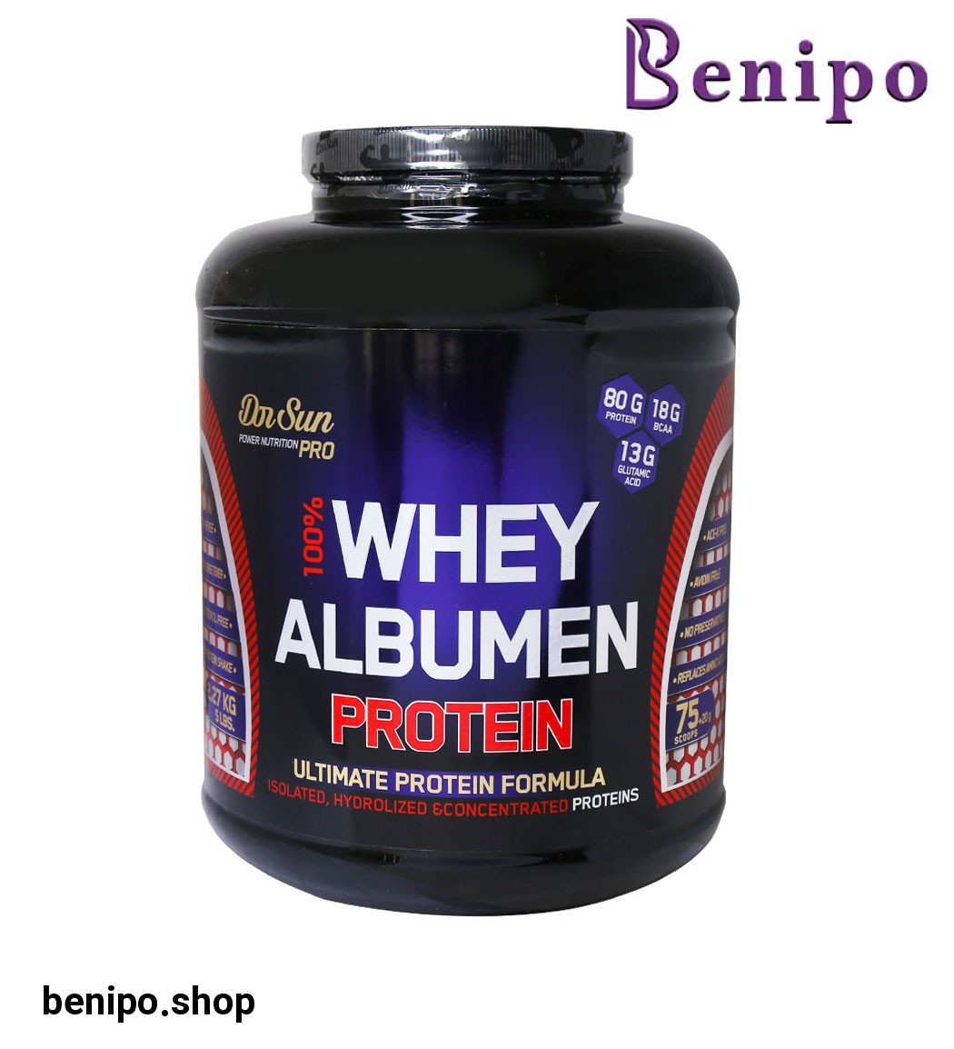 پودر پروتئین مدل Whey Albumen وزن 2270 گرم