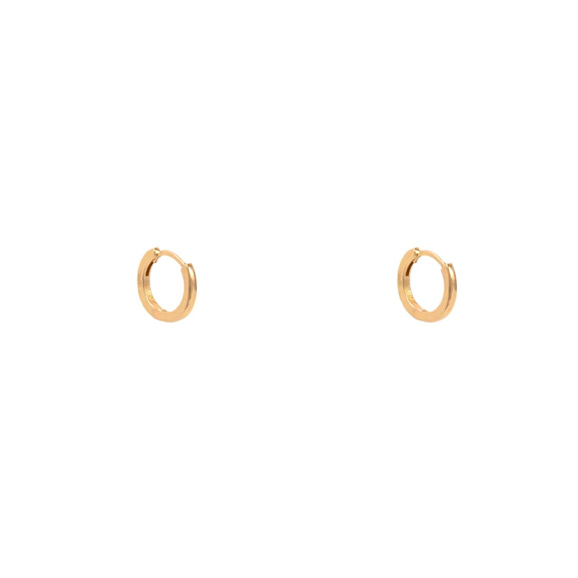 گوشواره طلا 18 عیار مدل حلقه کلیپسی ظریف