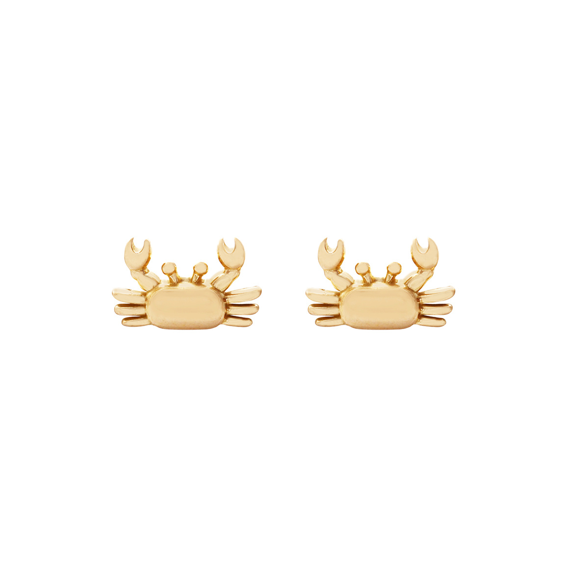 گوشواره 18 عیار خرچنگ برجسته