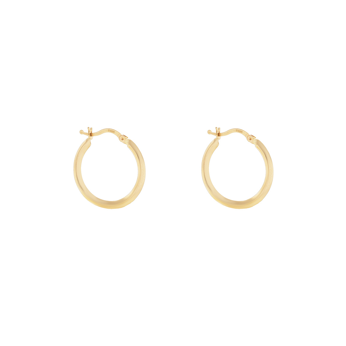 گوشواره 18 عیار حلقه ساده بزرگ