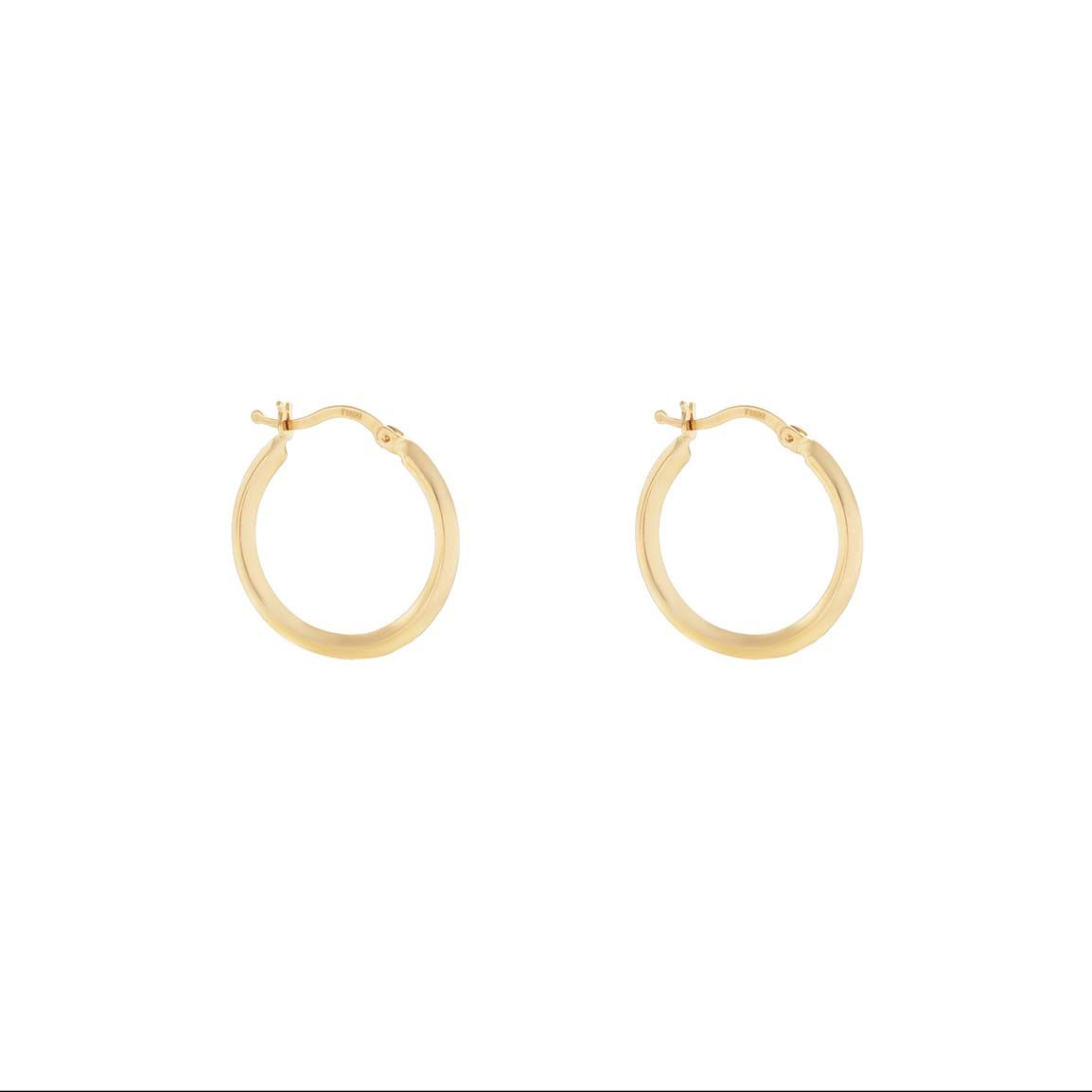 گوشواره طلا 18عیار حلقه ساده بزرگ