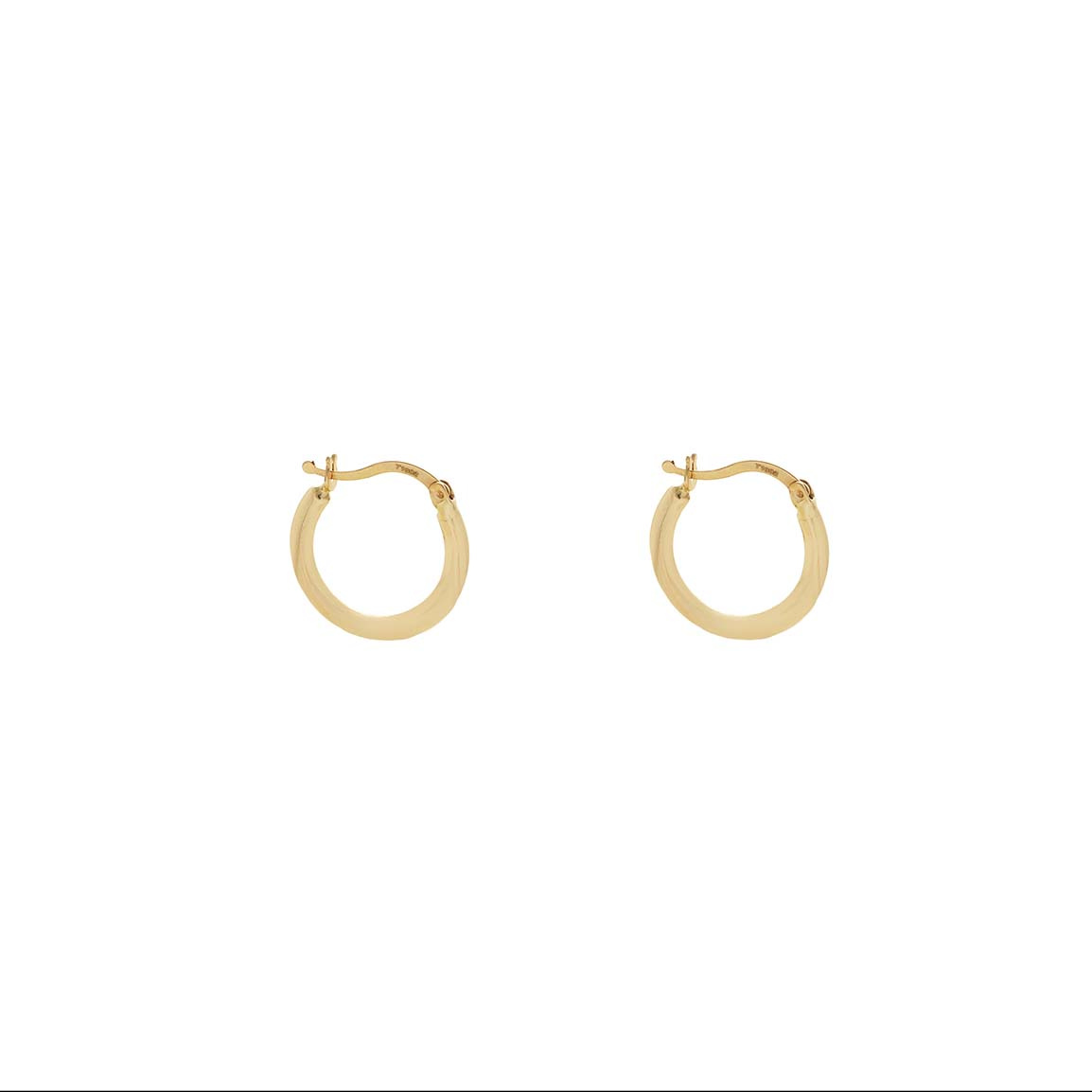 گوشواره طلا 18عیار حلقه ساده