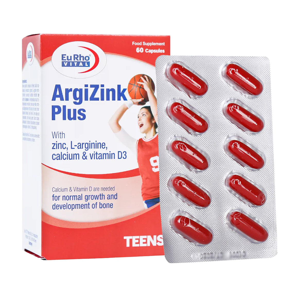 کپسول آرژی زینک پلاس بسته 60 عددی