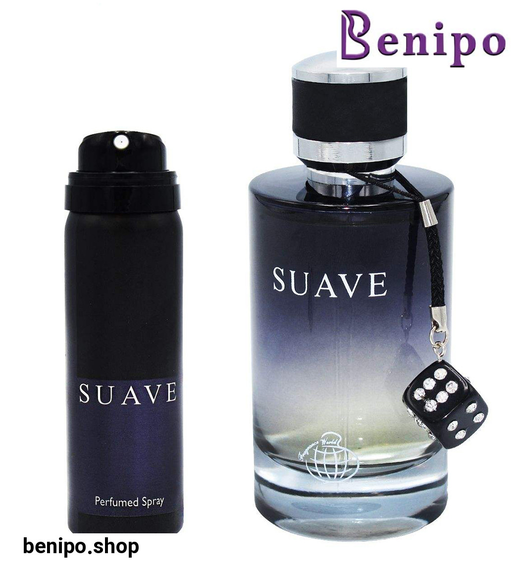 ست ادو پرفیوم و اسپری مردانه مدل Suave