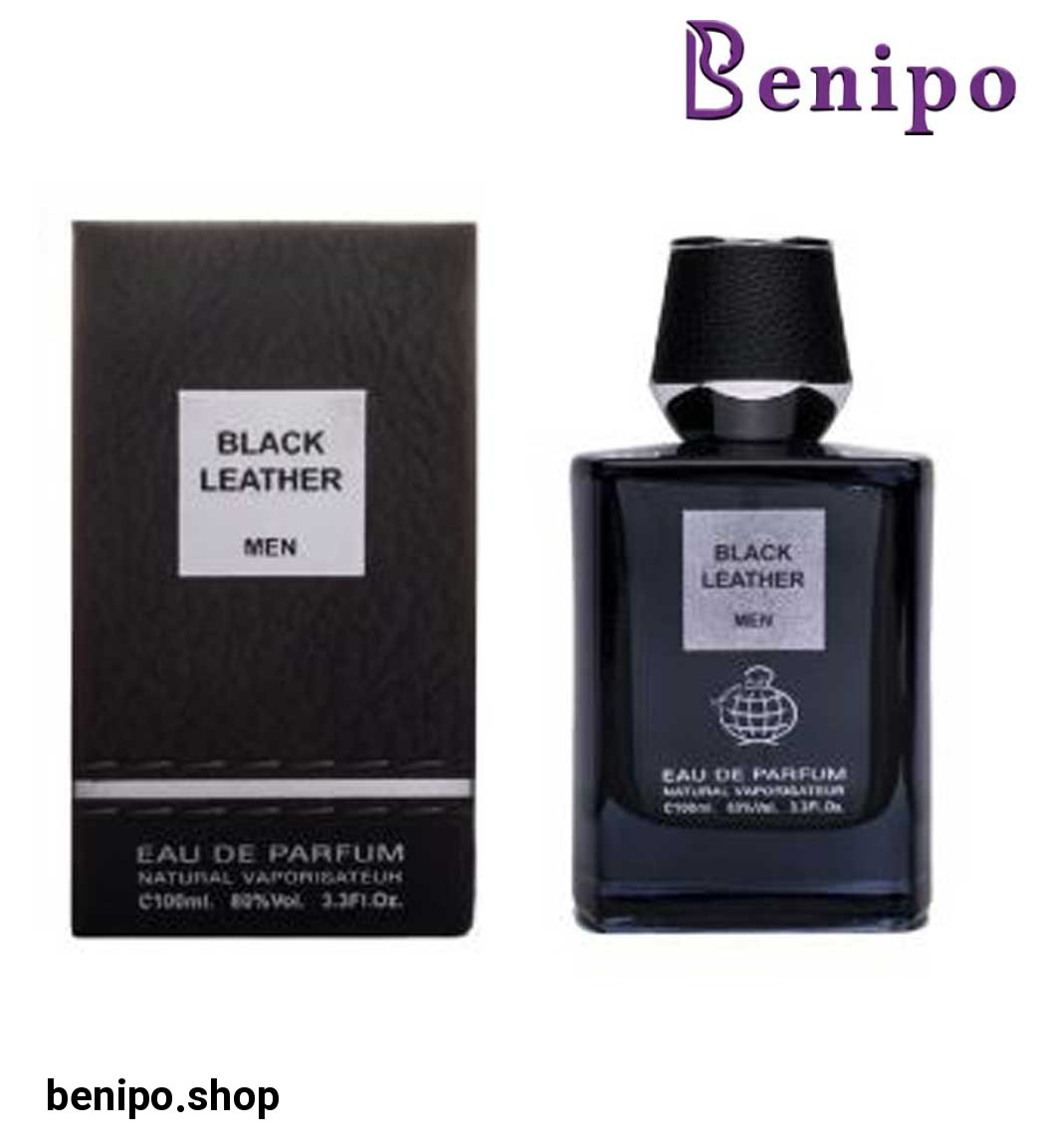 ادو پرفیوم مردانه مدل Black Leather حجم 100میل به همراه اسپری مدل Black Leather حجم 50میل