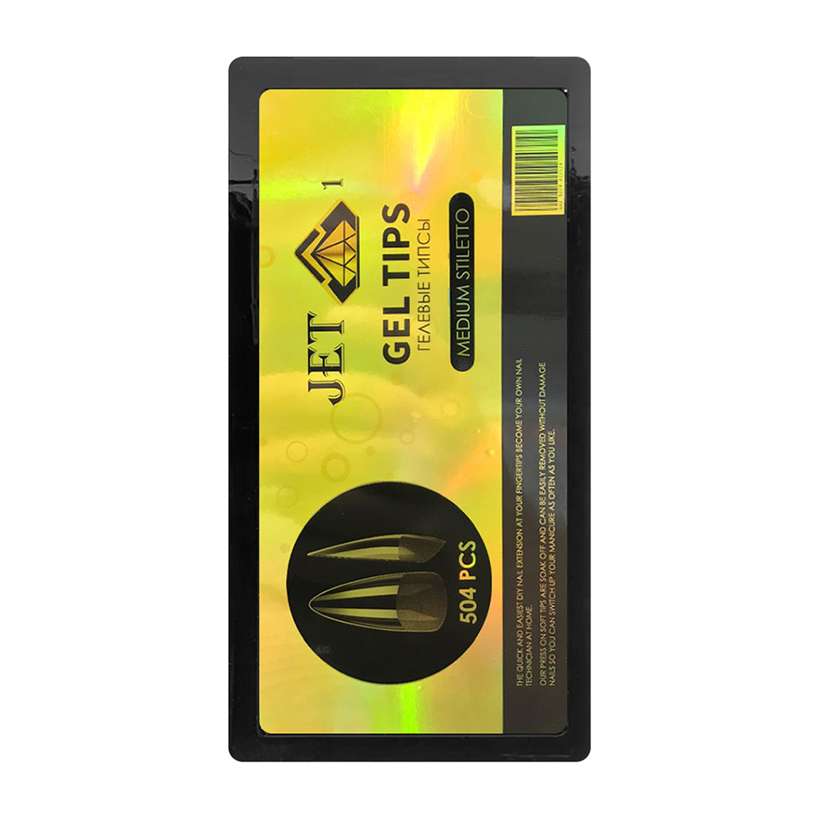 تیپ کاشت ناخن مدل Medium Stiletto بسته 540 عددی