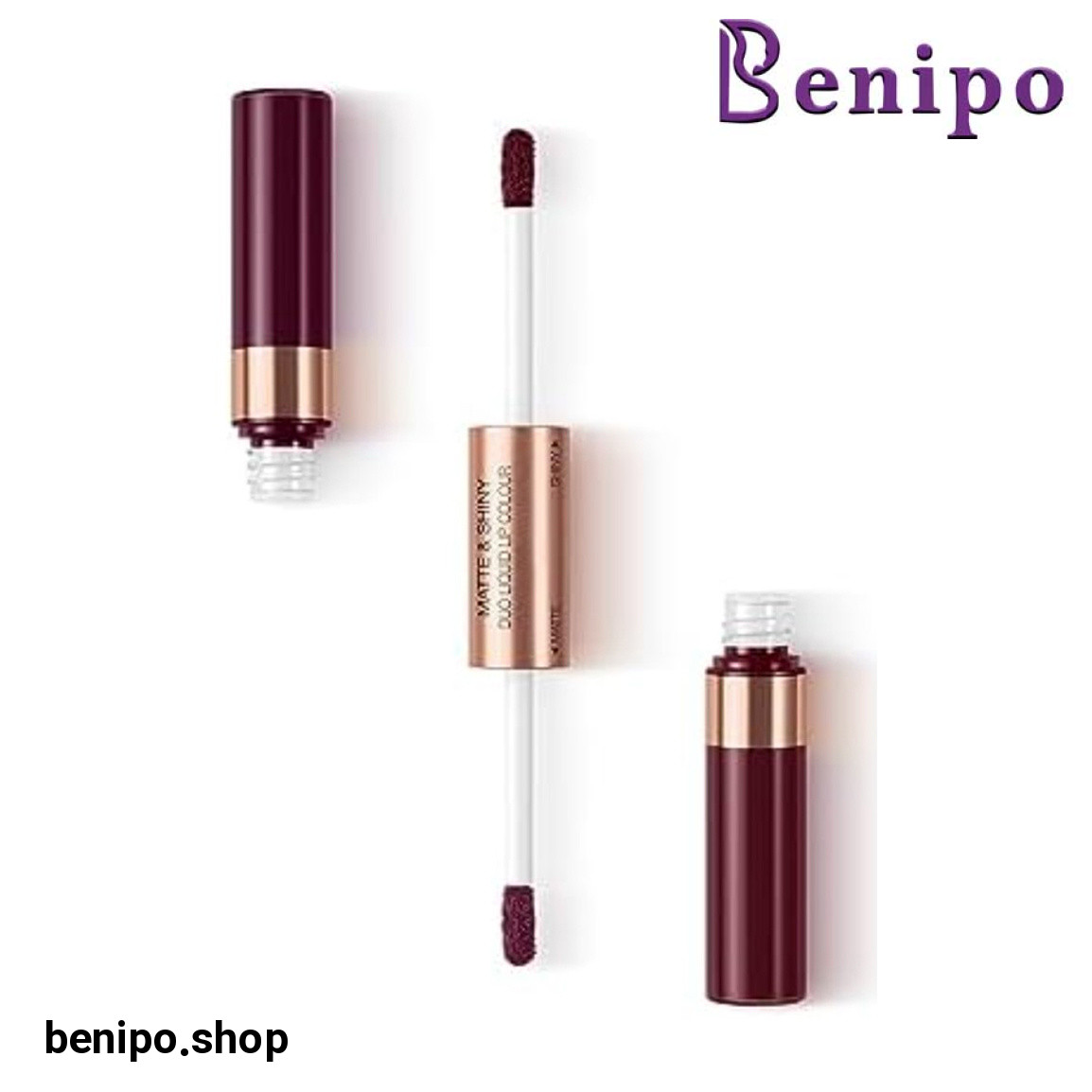 رژ لب مایع دوطرفه مات براق مدل Matte And Shine