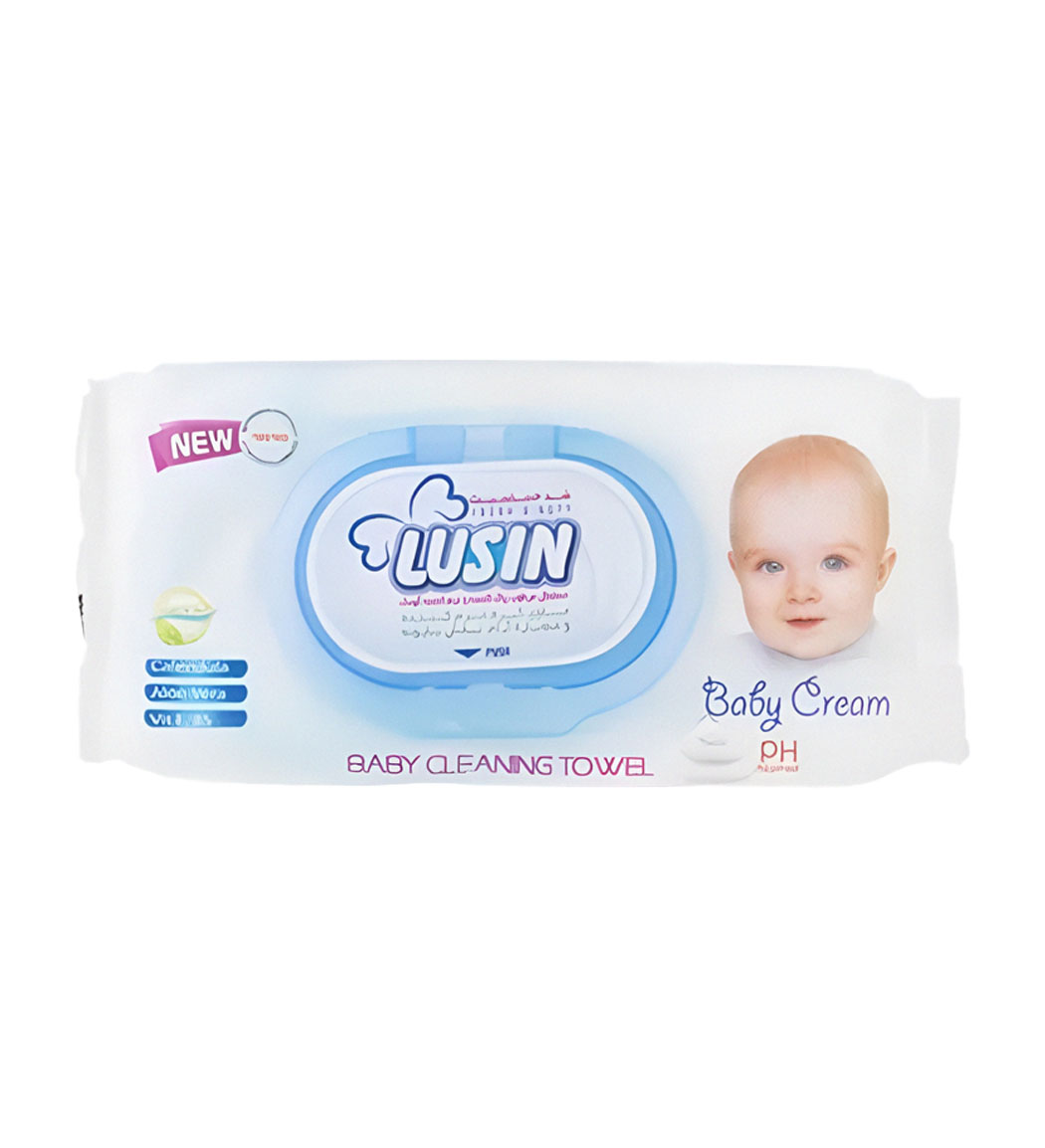 دستمال مرطوب کننده کودک مدل Creamy بسته 60 عددی