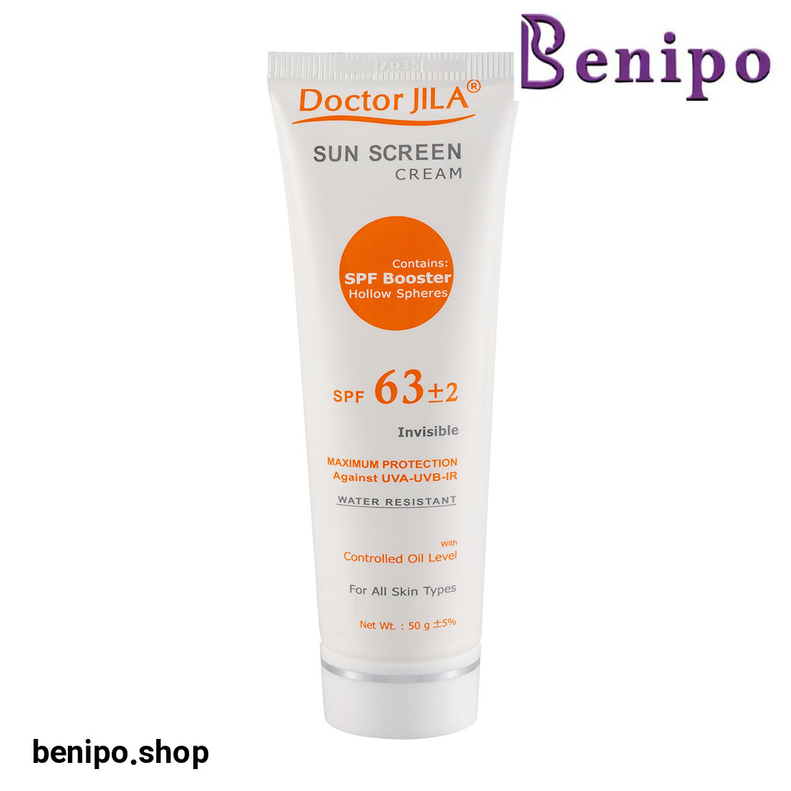 کرم ضد آفتاب SPF 50 مدل ویتامین c حجم 50 میلی لیتر