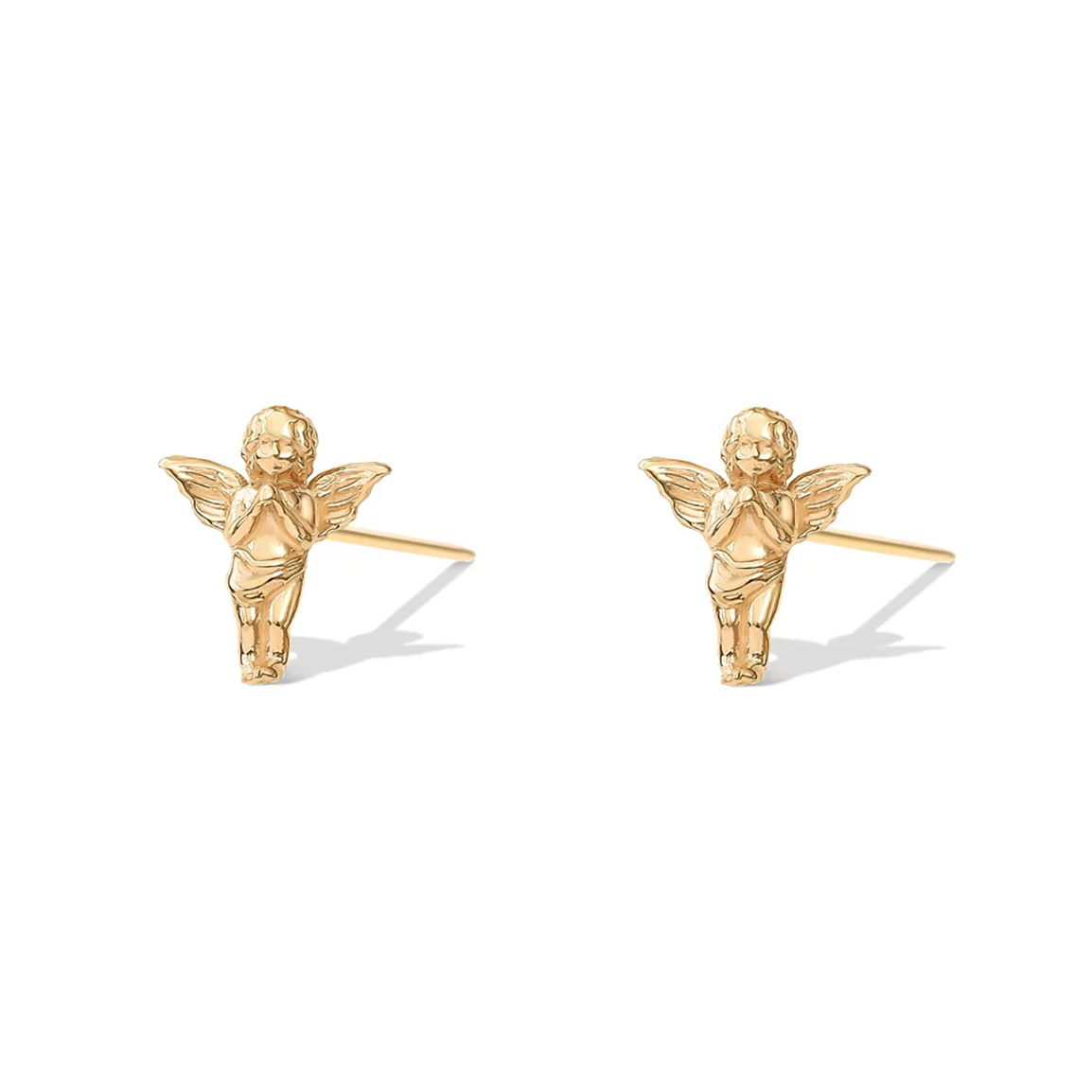 گوشواره طلا 18 عیار مدل فرشته یونانی