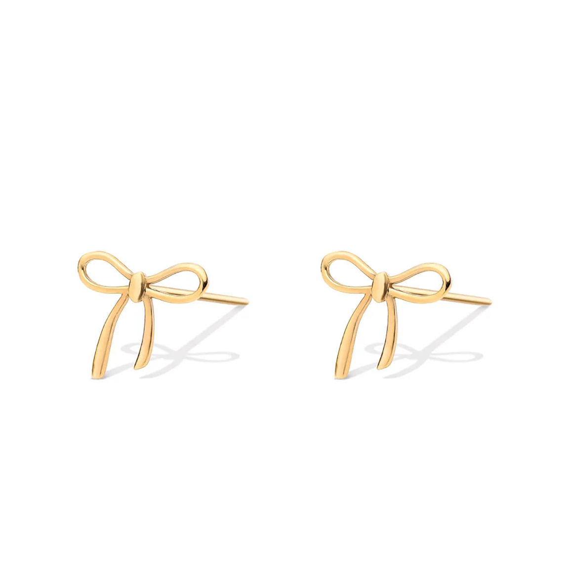 گوشواره طلا 18 عیار مدل پاپیون اسپشیال