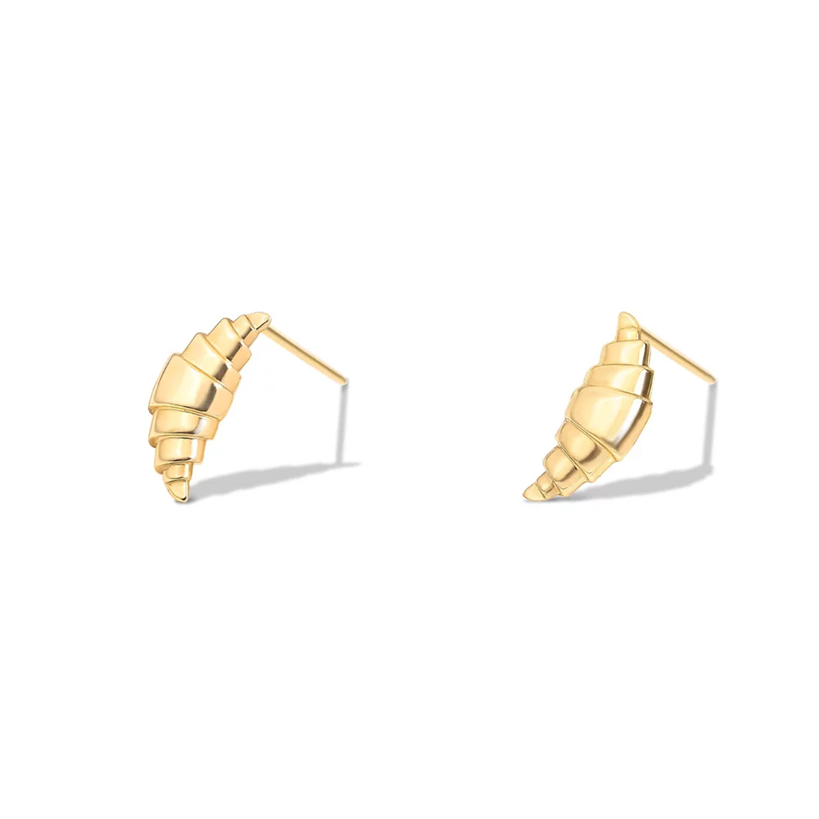 گوشواره طلا 18 عیار مدل کروسان1