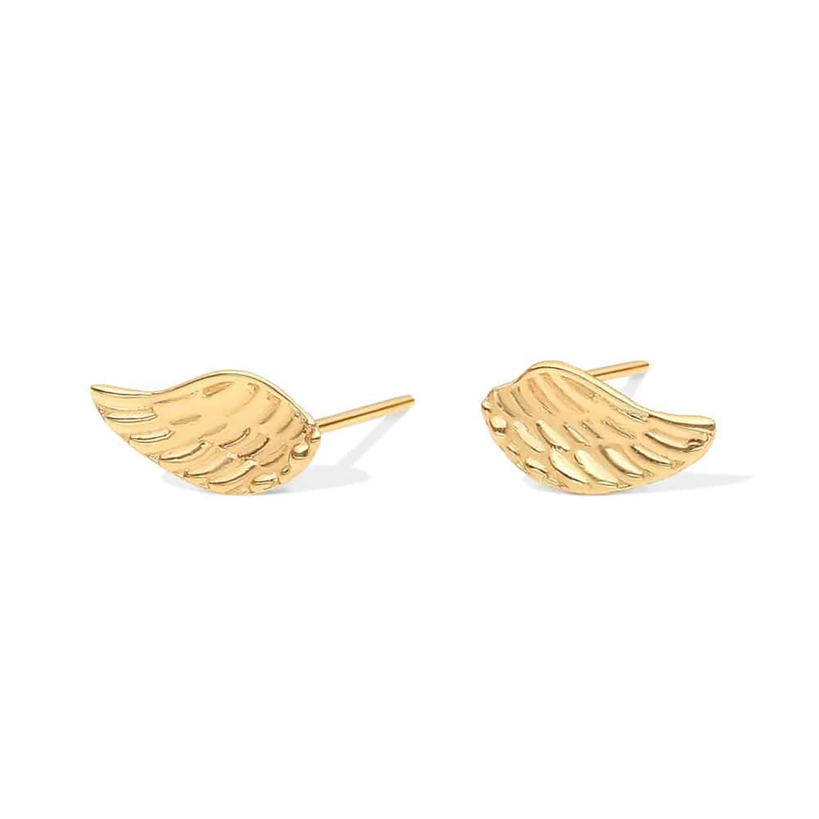 گوشواره طلا 18 عیار مدل میخی بال فرشته