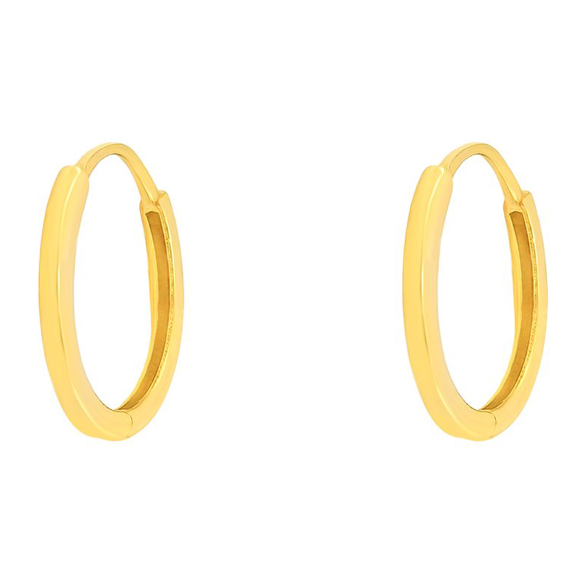 گوشواره طلا 18 عیار مدل حلقه ای کد E1474
