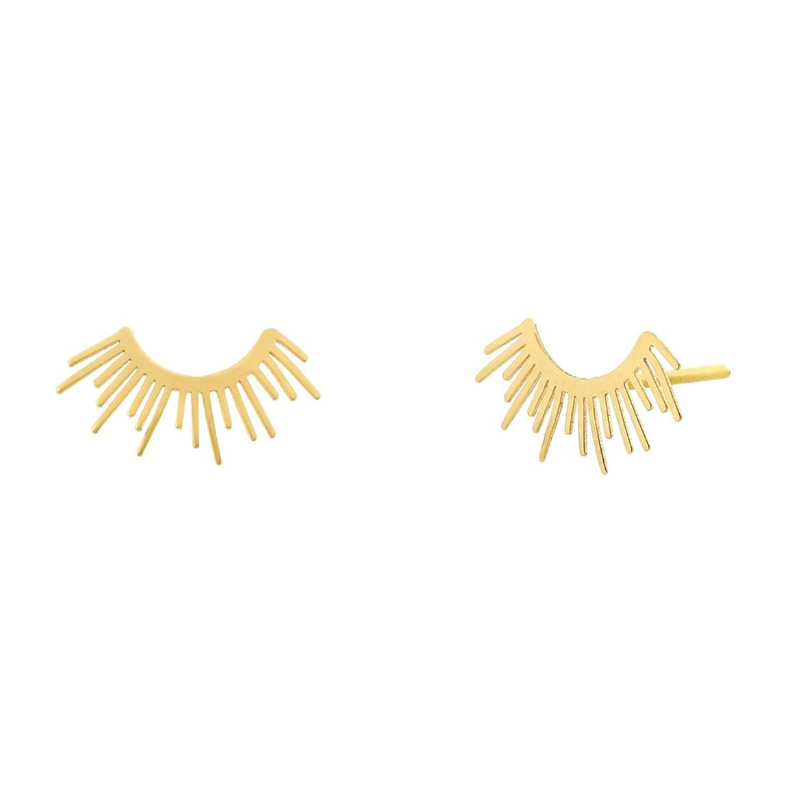 گوشواره طلا 18 عیار مدل خورشید کد E1245