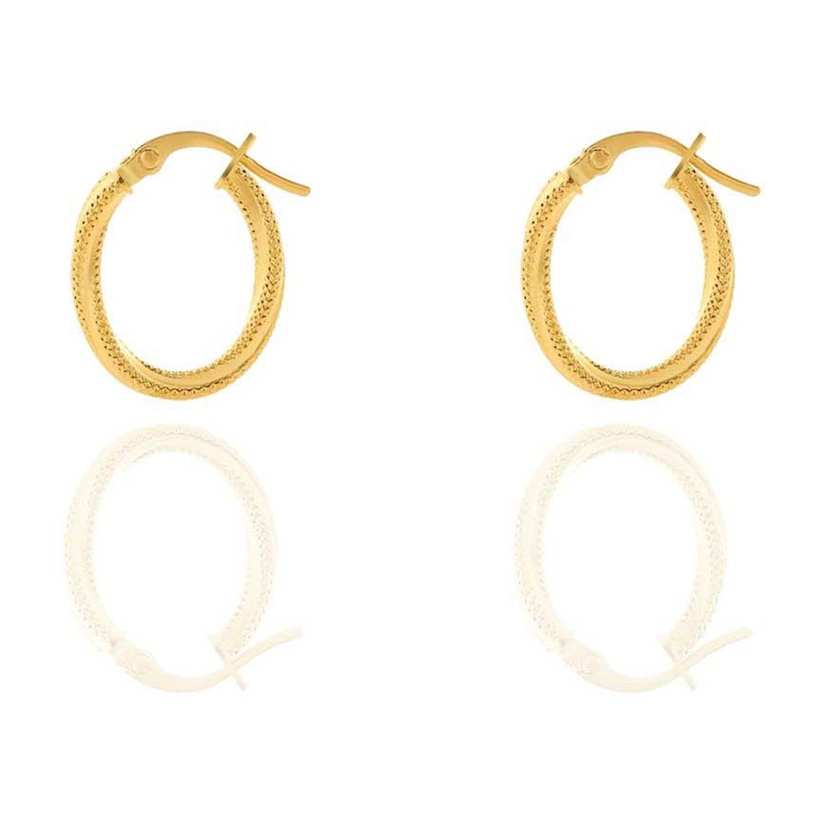 گوشواره طلا 18عیار مدل حلقه ای