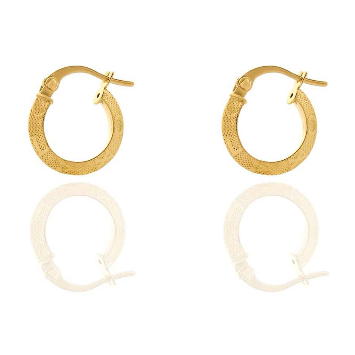 گوشواره طلا 18عیار مدل لویی ویتون