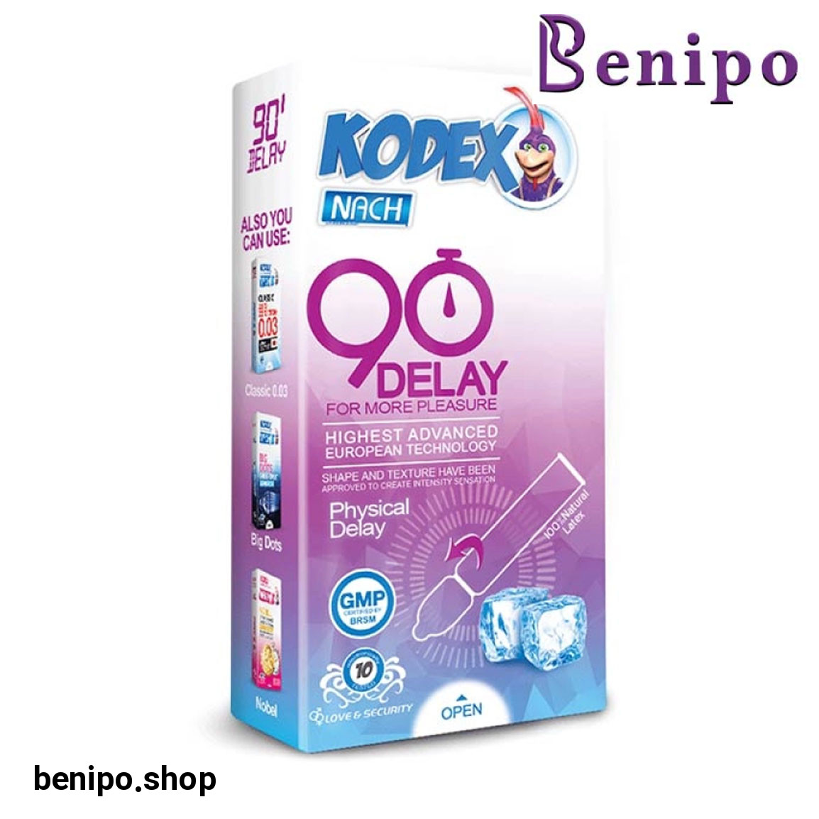 کاندوم مدل 90 Delay بسته 10 عددی
