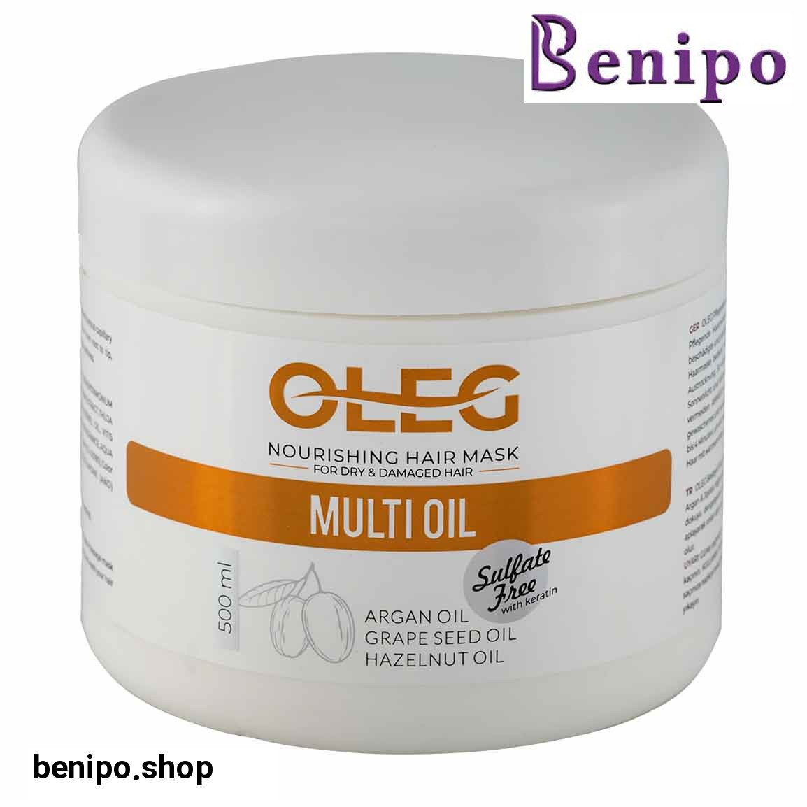 ماسک مو تقویت کننده مدل Multi Oil مناسب مو آسیب دیده 500 میلی لیتر