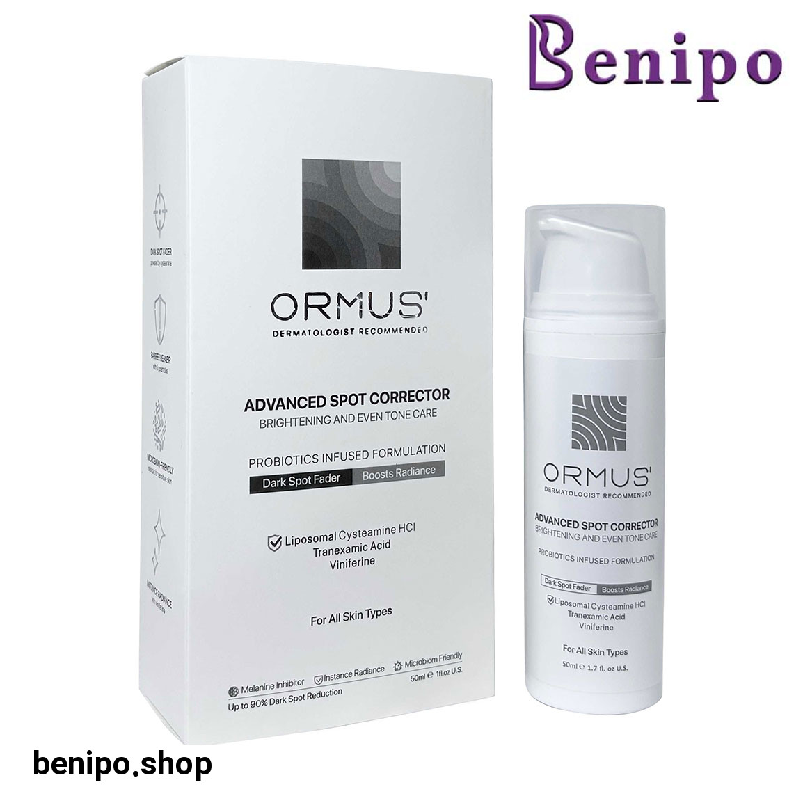 کرم روشن کننده و یکنواخت کننده مدل Advanced Spot Corrector مناسب انواع پوست و حساس حجم 50 میلی لیتر