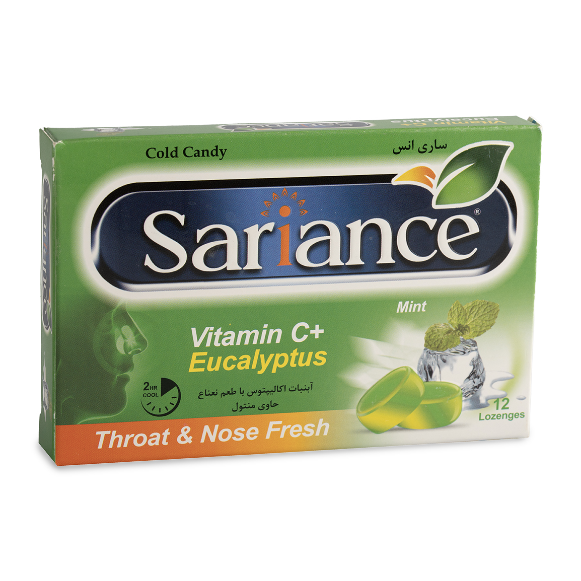 آبنبات اکالیپتوس با طعم نعناع بسته 12 عددی