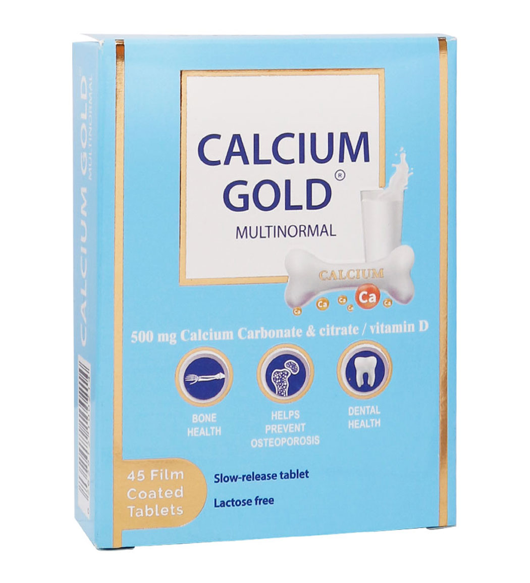 قرص کلسیم مدل Gold بسته 45 عددی