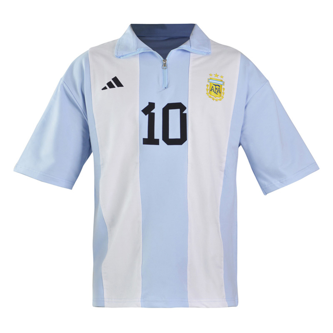 پولوشرت نیم زیپ اسپرت آرژانتین High Quality مدل ZRA Adidas 4B0278 سایز XL
