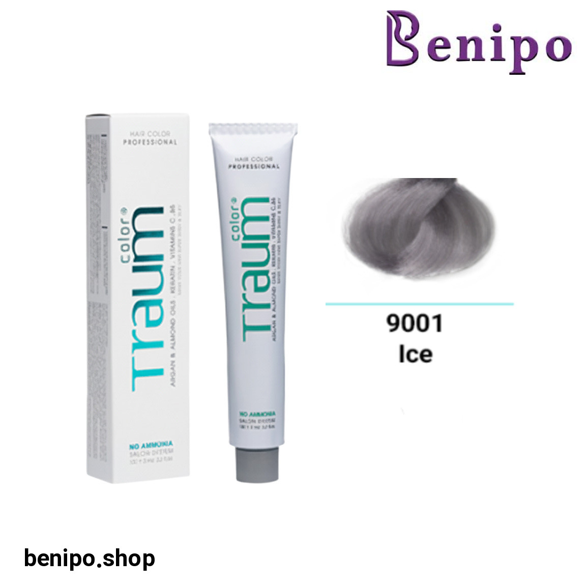 رنگ مو سری بدون آمونیاک یخی صدفی Ice Nacre حجم 100 میلی لیتر