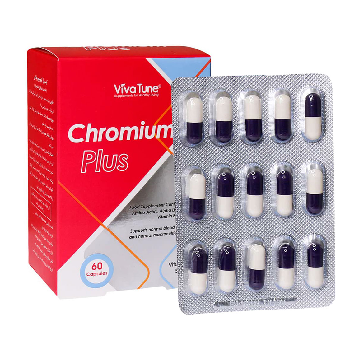 کپسول کرومیوم پلاس بسته 60 عددی