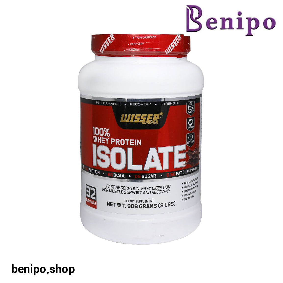 پودر Whey Protein با طعم شکلات وزن 908 گرم