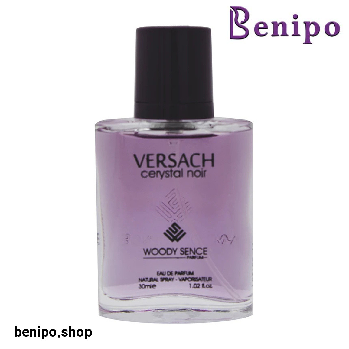 عطر جیبی زنانه مدل Versace Crystal Noir حجم 30 میلی لیتر